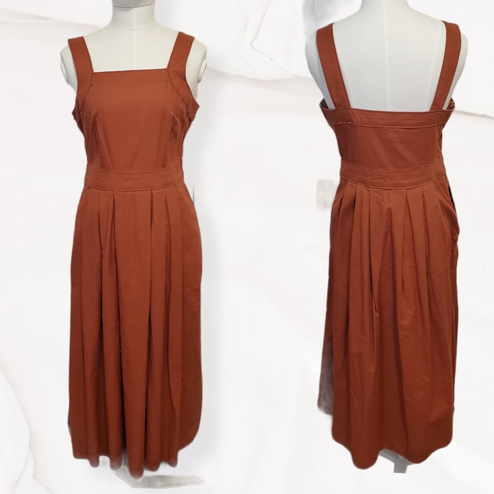 🩵 3 for $10 Burnt Orange Dress with Pockets